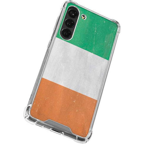 Ireland Flag Distressed Galaxy S23 Plus Clear Case